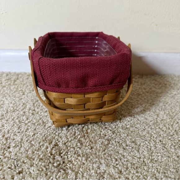 Longaberger 2003 Little Market Basket with Paprika Red Liner - Picture 2 of 9
